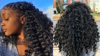 Super Easy Half Feed In Front Braids W/ Half Crochet Hair Protective Hairstyle Tutorial