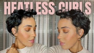 How To: Heatless Curls On My Short Relaxed Hair