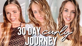 30 Day Curly / Wavy Hair Journey.. Everything You Need To Know - Kayley Melissa