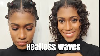 Relaxed Hair | How To: Heatless Waves On Relaxed Hair