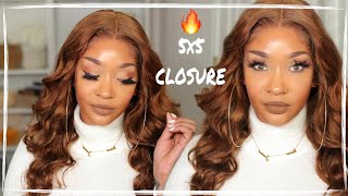 **Fall Must Have*Chocolate Brown Pre-Plucked 5X5 Lace Closure Wig| Ft. Alipearl Wig