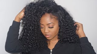 Domiso Hair 22 Inch Deep Wave Lace Closure Wig Review ❤️