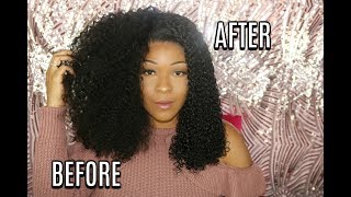 Everything You Need To Know About Super Curly Wig | Curly Hair Routine | 180% Density Full Lace Wig