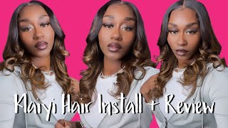 Glueless Install + Review Ft. Klaiyi Brown Balayage 1B/30 Pre-Highlighted Wig | Sunny Bunnyy
