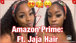 Amazon Prime: Ft. Jaja Hair Headband 180% Desntiy Kinky Curly Wig