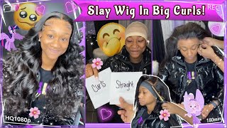 Hd Lace Frontal Wig Install + Big Body Wave Pin Curls Ft.#Ulahair Review