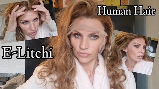 E-Litchi Human Hair Wig  18" Body Wave Brond Ombre #Elitchi #Humanhairwig #Wig