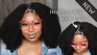 New Headband Wig With Lace?! 5 Minute Install / Review | Ygwigs