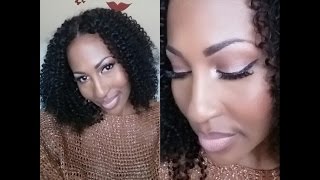 Evawigs Kinky Curly Full Lace Custom Wig Review & How To Make Realistic Wig Part