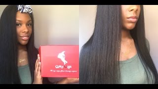 Natural Straight Brazilian Virgin Hair Full Lace Wig ( Show & Tell ) * Omywigs *