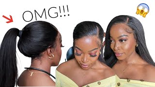 Omg! New‼️360 Crystal Lace Wig No Glue| No Work Needed| Natural Beginner Install Ft. Genius Wigs