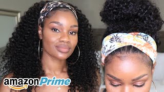 No Lace! No Plucking! No Glue!!! Super Cheap! | Amazon Prime Day | Best Headband Wig