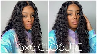 Natural&Affordable 6X6 Closure Wig | 24 Inch Curly Ft. Alipearl