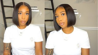 Quick & Simple Low Maintenance Beginner Friendly 5X5 Bob Wig| Ft. My Quality Hair
