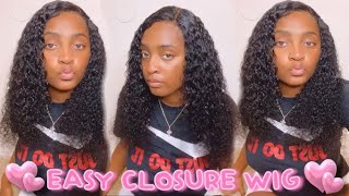 The Best Closure Wig!| Closure Wig Install| Quick And Easy Closure Install|  Ft Angie Queen Hair