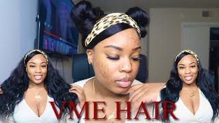 Vme Hair Stunning Bodywave Headband Wig Review