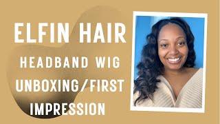 Wig Unboxing And First Impression☺️|| Elfin 20 Inch Body Wave Headband Wig