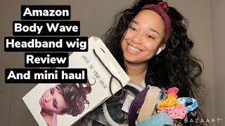 Amazon Body Wave Headband Wig Review | Is It Worth The Hype | Mini Headband & Scrunchies Haul ❤️