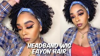 Afro Kinky Curly Human Hair Headband Wig | Eayon Hair | Lindsay Erin