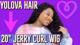 Yolova 20 Inch Jerry Curly Lace Closure Wig | Honest Review