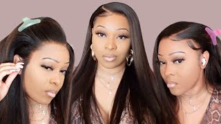 Upgraded Chocolate Brown Lace Wig | Glueless Natural Looking Lace Frontal Growing From My Scalp