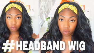£20?!? 24 Inch Body Wave Synthetic Headband Wig Review || Yebo Hair || Amazon Wig