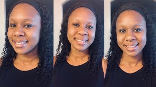 Is It Worth It?| Amazon Water Wave Headband Wig Review | By Bworto Hair