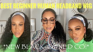 New Best Human Headband Wig L Beginner Wig L Water Wave L Ft A Black Owned Wig Co L 180% Density