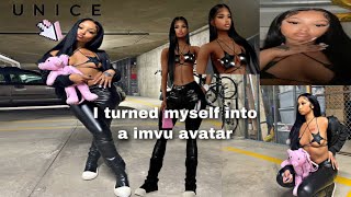I Turned Myself Into A Imvu Avatar…|Unice Hd Wig