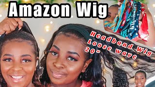@Amazon Wig | Headband Wig Unboxing & Review | Fashion Plus Hair