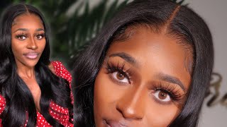 How To Install A Lace Wig With No Glue | 5X5 Hd Lace Closure Wig Install For Beginners | Nadula Hair