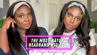My Shiny Wigs Kinky Straight Headband Wig | Best Headband Wig Review
