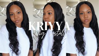 Glueless & Affordable Beginner Friendly 4*4 Body Wave Wig For The Spring! Ft. Kriyya Hair