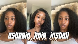 Make A Closure Look Like A Frontal! Asteria Hair Closure Wig Install