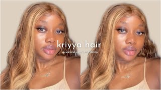 Love This Colour! Easy Hd Lace Wig Installation Ft. Kriyya Hair