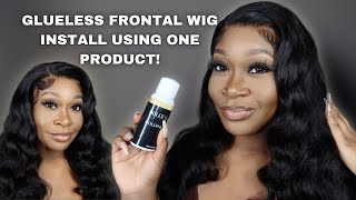 Install Your Frontal Wig (Glueless) At Home With This! Ft. Wiggins Hair | Dolce Mateo