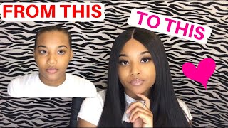 How To Apply A Lace Closure Wig In 5 Minutes | Ali Grace Hair ♡