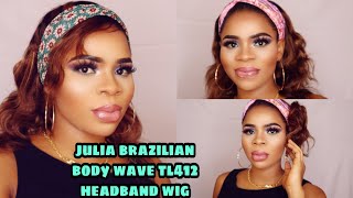 Ombre Bodywave Headband Wig Ft Julia Hair #Honeyblondewig #Headbandwig #Juliahaironaliexpress