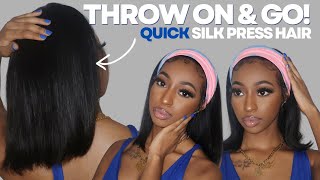 Back To School Bob Headband Wig Under $100 + Trying 90'S Flips Hair Trend | Beauty Forever Hair