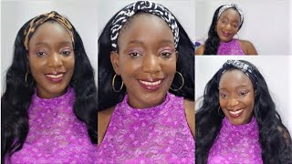 Very Affordable Amazon Headband Wig | No Glue, No Lace, No Leave Out! 26" Bodywave Hair Review