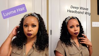 Unboxing | Luvme Hair Deep Wave Affordable Headband Wig | Human Hair Headband Wig | No Glue No Lace