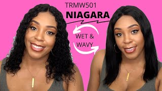 Mane Concept Trill 100% Virgin Remy Hair Wet & Wavy Lace Wig - Trmw501 Niagara 14-16 --/Wigtypes.Com