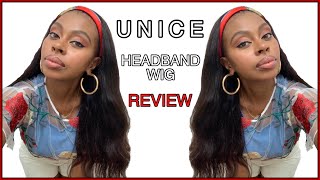 Unice Headband Wig Review || My 1St Headband Wig