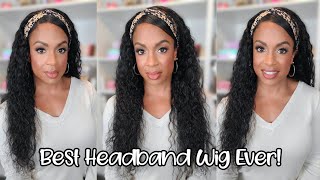 Unice Hair Headband Wig Review - 24" Water Wave Honest Review!