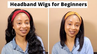 My First Wig!  Beginner Friendly Headband Wig Install From Luv Me Hair | No Glue & No Gel