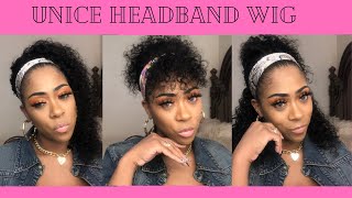 The Best Headband Wig Out Here Periodt! Human Hair Headband Wig For Less Than $100 Ft Unice Hair