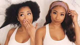 Transforming My Hair In 5 Minutes! | Bestlacewigs Ombre Headband Wig