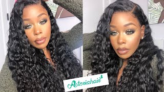 Start To Finish! 30" Water Wave 180% Density 13X4 Lace Wig How-To Bleach,Tint, & Style Asteriah