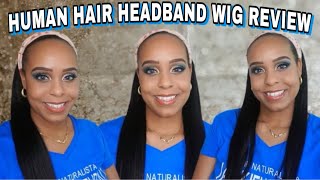 Amazon Human Hair Headband Wig Review & Demo | Friend Mail Ft Love Your Crownz | Jackienaturals