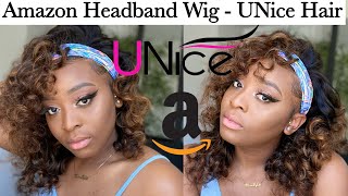 Unice Ombré 18Inch Bodywave Human Hair Headband Wig From Amazon // Review
